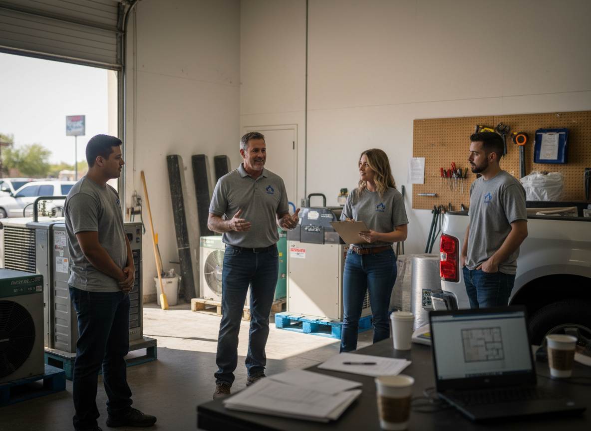 The Goodyear Restoration Pros team at work in Goodyear