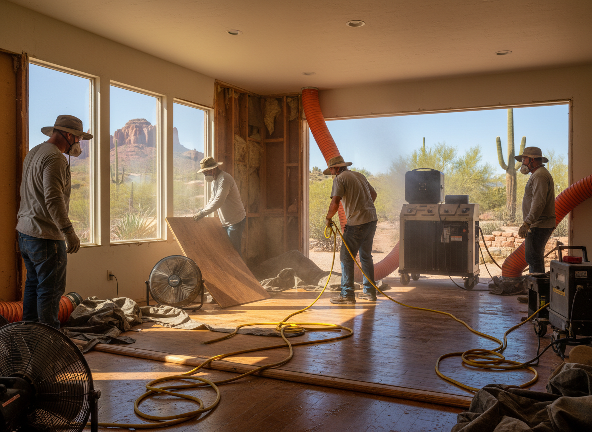 Emergency Water Damage Restoration in Pueblo Verde, AZ 85338